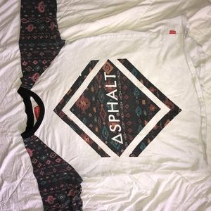 Asphalt half sleeve cut shirt